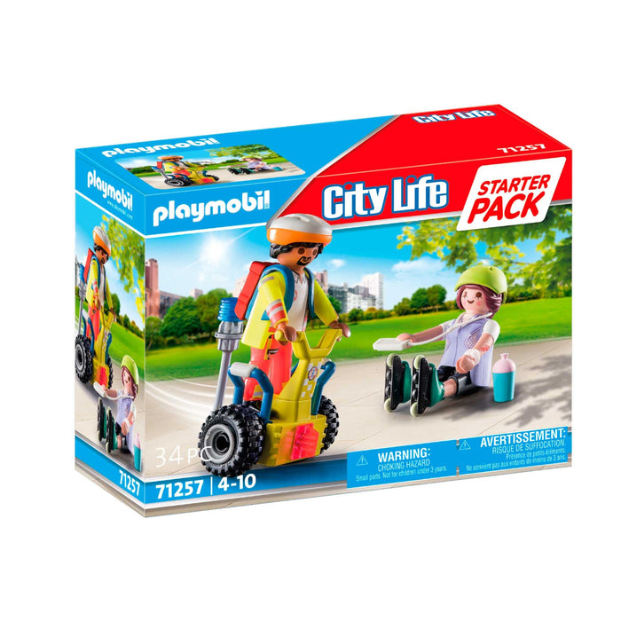 Playmobil 71257 Rescue with Balance Racer Starter Pack, Fun Imaginative Role-Play, PlaySets Suitable for Children Ages 4+