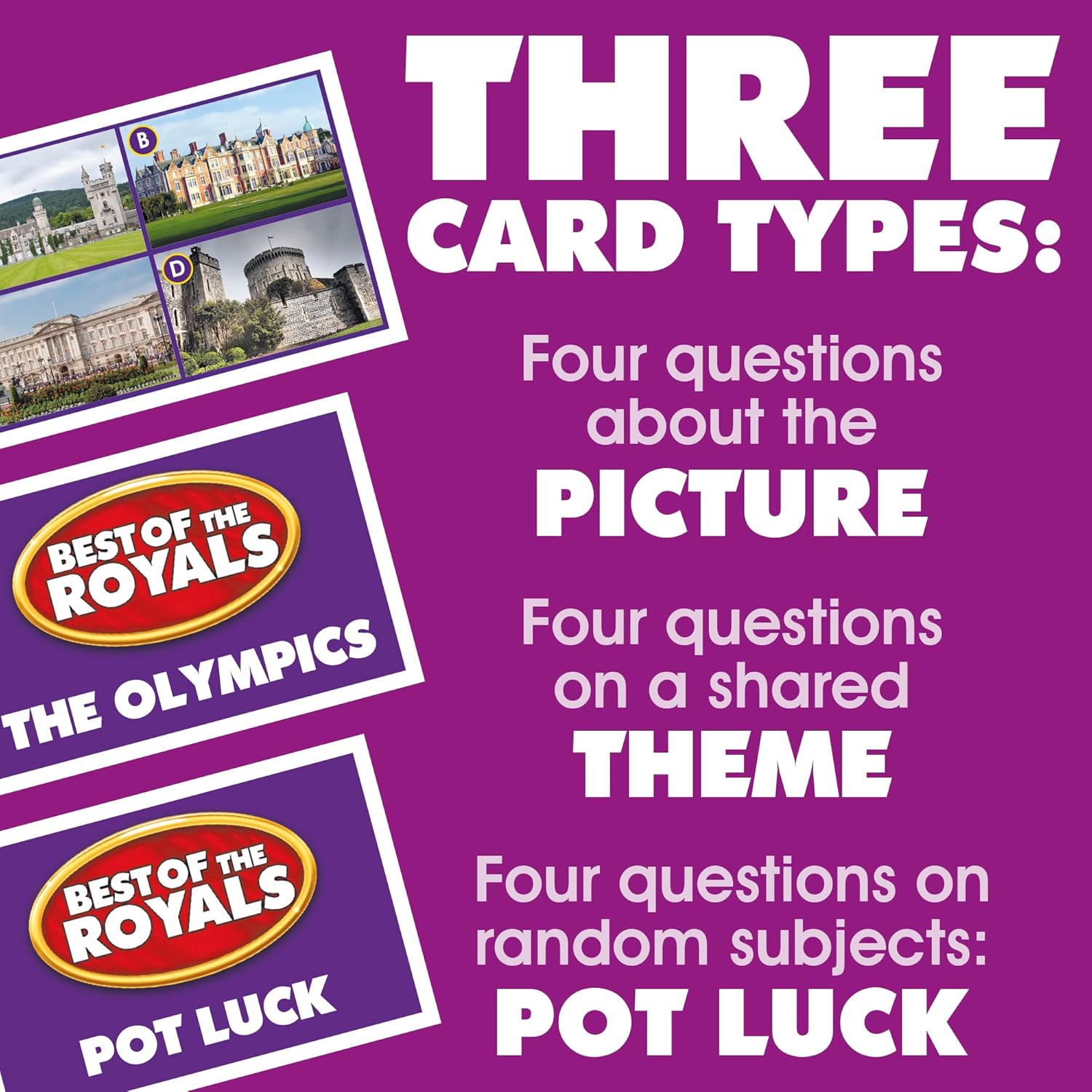 Drumond Park T73561EN Best of the Royals LOGO Board Game, Family Board Games for 2-8 players, Tabletop Game For Adults And Kids Suitable From 12+ Years