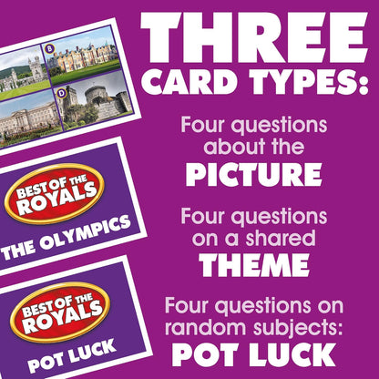 Drumond Park T73561EN Best of the Royals LOGO Board Game, Family Board Games for 2-8 players, Tabletop Game For Adults And Kids Suitable From 12+ Years