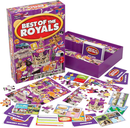 Drumond Park T73561EN Best of the Royals LOGO Board Game, Family Board Games for 2-8 players, Tabletop Game For Adults And Kids Suitable From 12+ Years