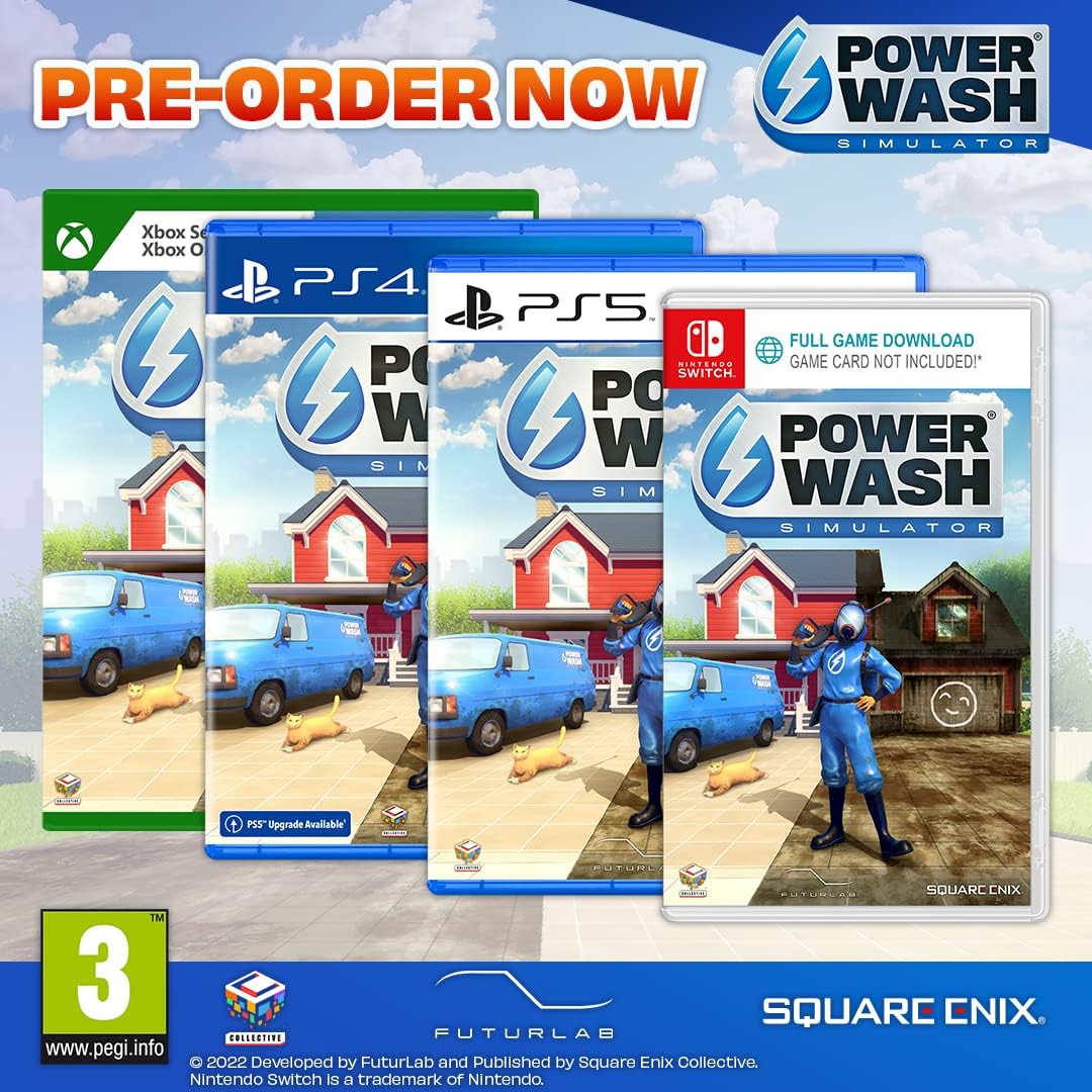 Square Enix Powerwash Simulator (code in een doos