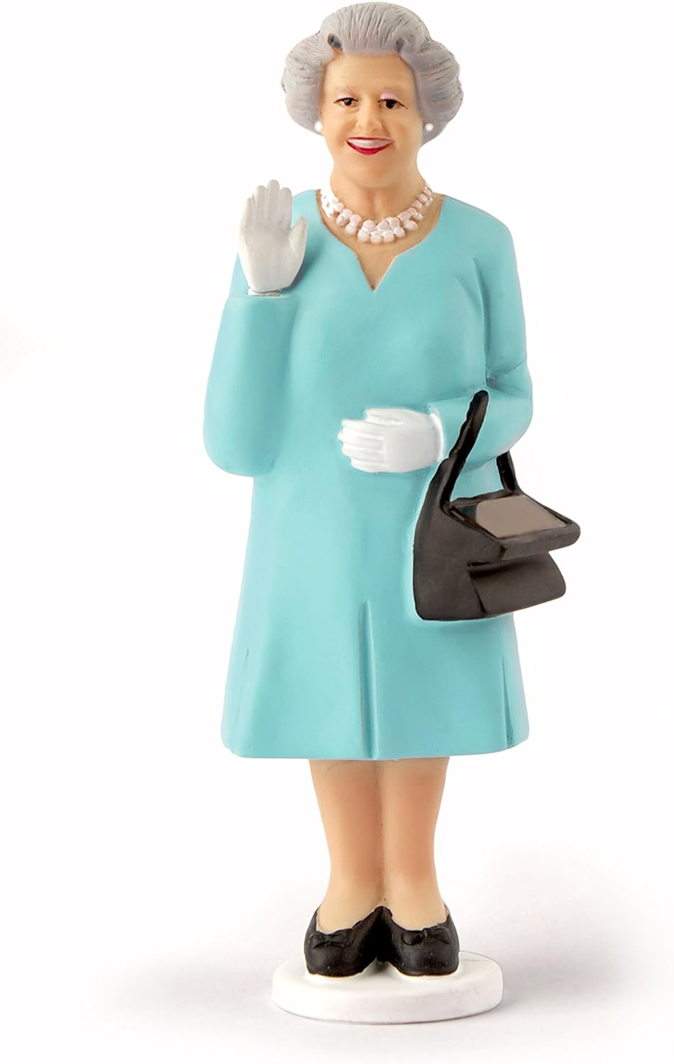 Kikkerland Solar Queen Waving Figurine Home Office Display Novelty Decor