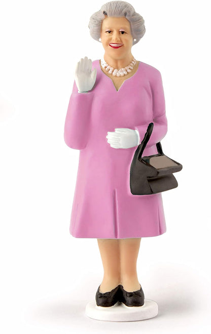 Kikkerland Solar Queen Waving Figurine Home Office Display Novelty Decor