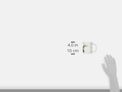 KIKKERLAND Cherry Blossom Morph Mug, Porcelain, White, 1 Count (Pack of 1