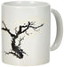 KIKKERLAND Cherry Blossom Morph Mug, Porcelain, White, 1 Count (Pack of 1