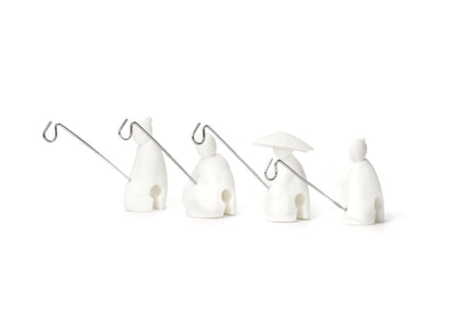 Kikkerland CU127 Tea Holder Fisherman S/4