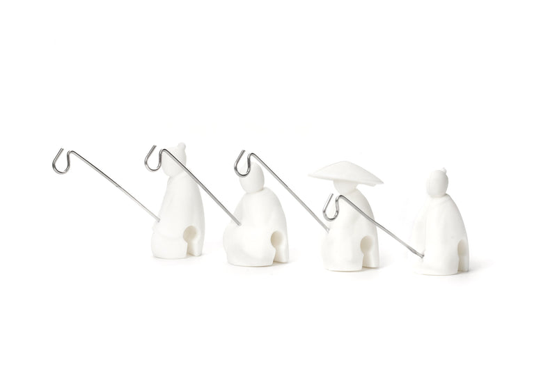 Kikkerland CU127 Tea Holder Fisherman S/4
