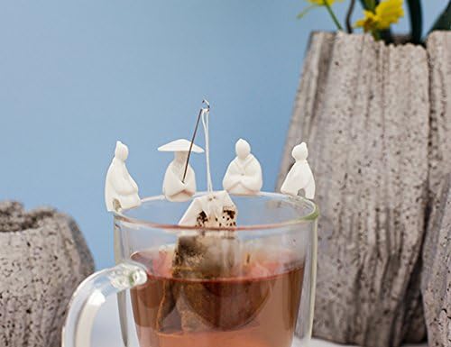 Kikkerland CU127 Tea Holder Fisherman S/4