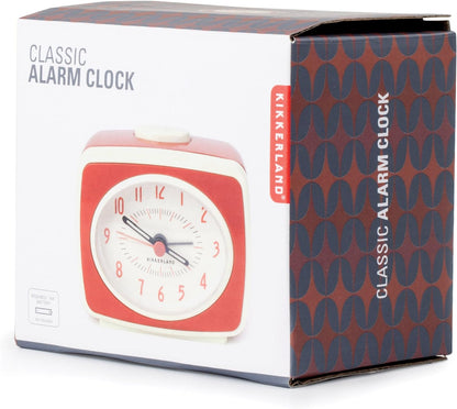 Kikkerland Small Classic Alarm Clock Red (AC14-RD-EU