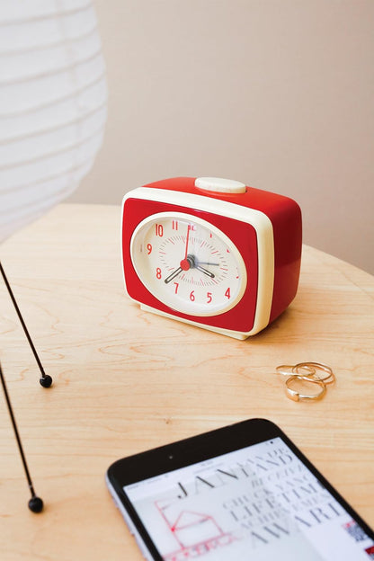 Kikkerland Small Classic Alarm Clock Red (AC14-RD-EU