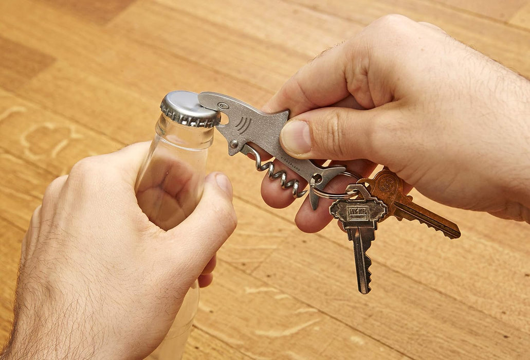 Kikkerland Shark Key Ring Bottle Opener