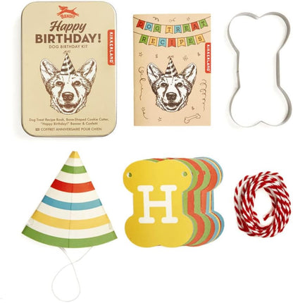 KIKKERLAND Happy Birthday! Dog Birthday Kit