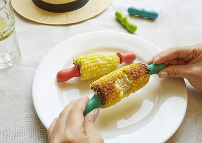 Rainbow Corn Holders S/6 (Cu304)