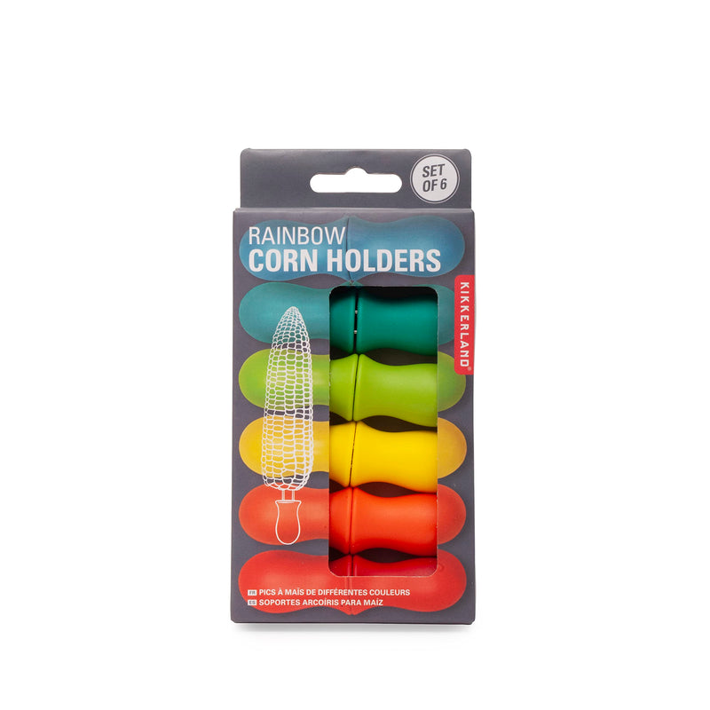 Rainbow Corn Holders S/6 (Cu304)