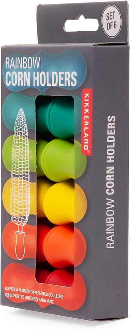 Rainbow Corn Holders S/6 (Cu304)