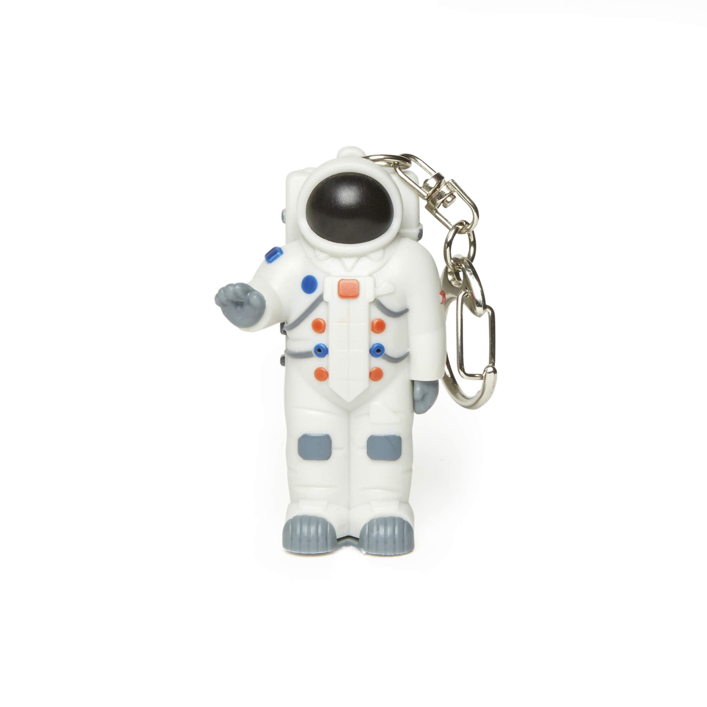 KIKKERLAND – Light Up LED Keyring with Clip - Fun Sound & Light Effects