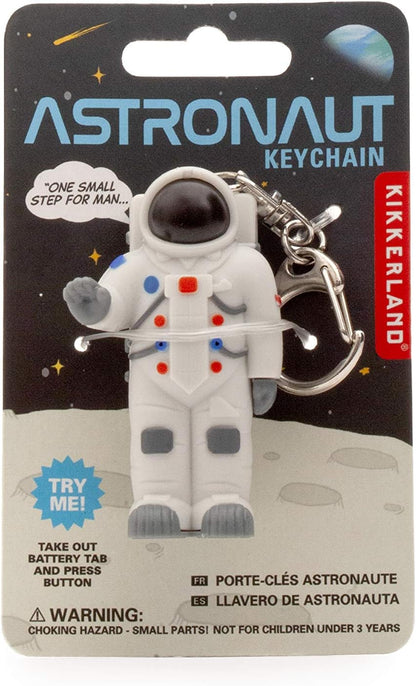 KIKKERLAND – Light Up LED Keyring with Clip - Fun Sound & Light Effects