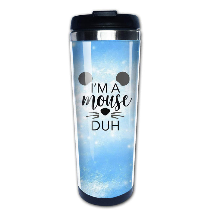 I'm A Mouse Duh 3D Technology Stainless Steel Coffee Cup Insulation Tumbler,Travel Mug 350ml/11.8oz
