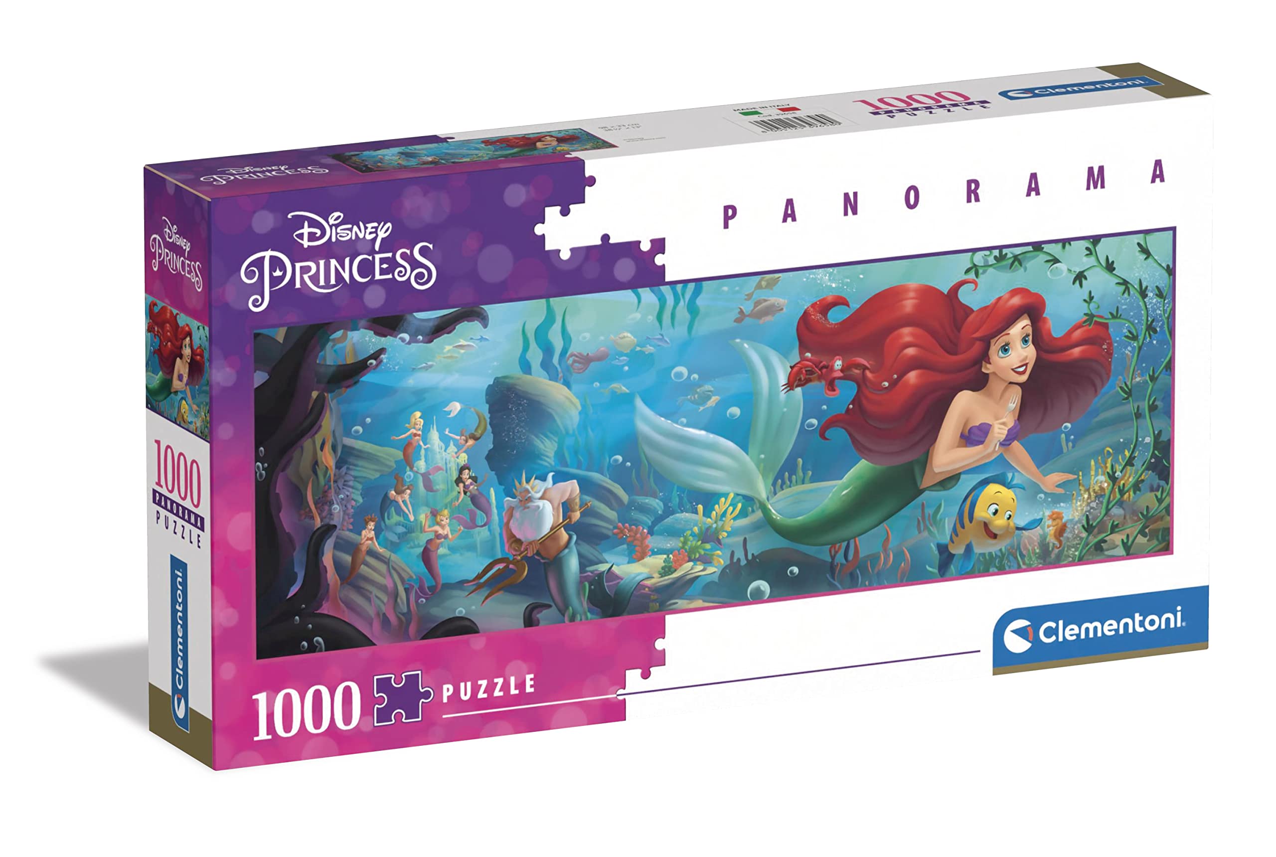 Clementoni 39658 Disney Princess 1000 Pieces, Jigsaw Puzzle for Adults-Made in Italy, Multicolored
