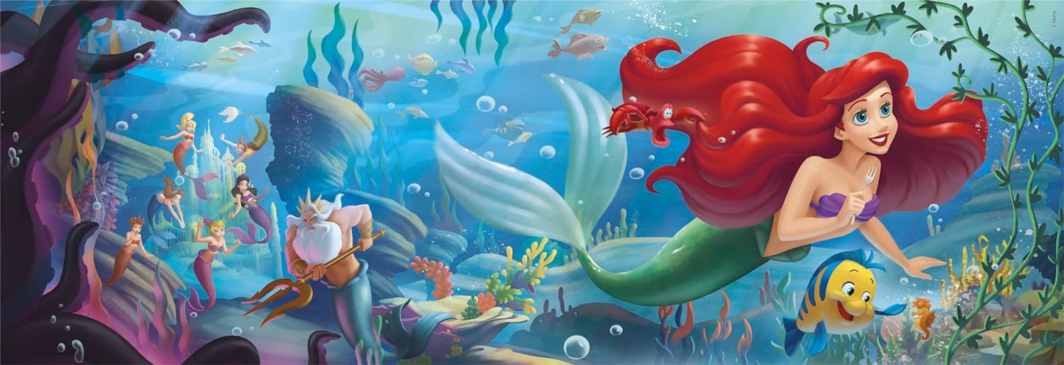 Clementoni 39658 Disney Princess 1000 Pieces, Jigsaw Puzzle for Adults-Made in Italy, Multicolored