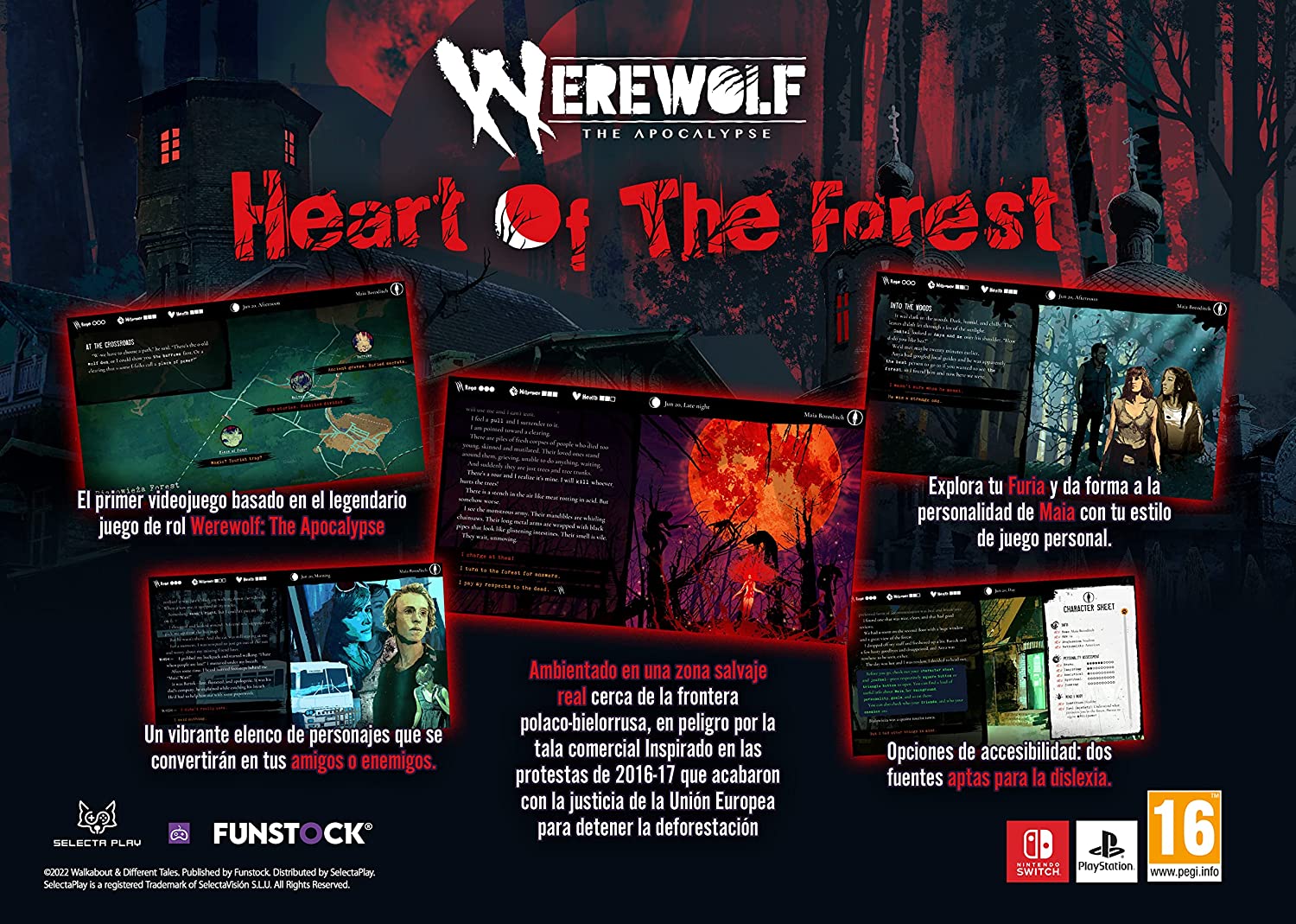 Werewolf : The Apocalypse - Heart of the Forest (PlayStation 4