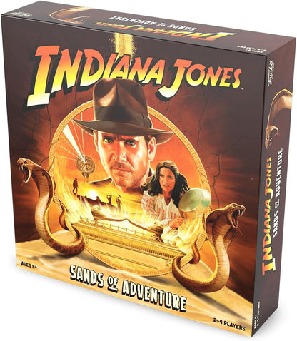 Funko Games Indiana Jones Sands of Adventure Board Game | Ages 8+ | 2-4 Players | 45 Minutes Playing Time | Strategy, Adventure, and Cooperative Gameplay | Family Games for Teens and Adults