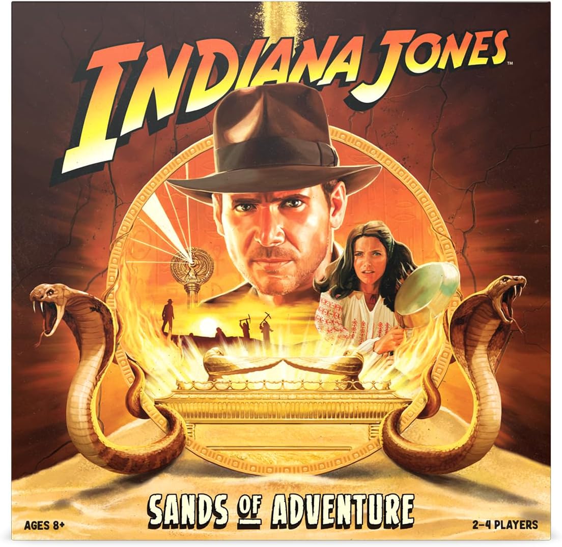 Funko Games Indiana Jones Sands of Adventure Board Game | Ages 8+ | 2-4 Players | 45 Minutes Playing Time | Strategy, Adventure, and Cooperative Gameplay | Family Games for Teens and Adults
