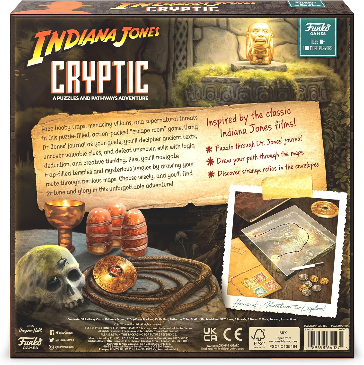 FUNKO GAMES Indiana Jones Cryptic Board Game