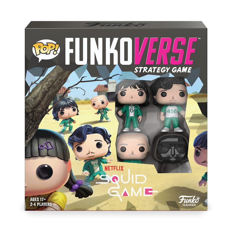 Funko Games Funko - Funkoverse: Squid Game 4-pack - Light Strategy Board Game for Children & Adults (Ages 10+) - 2-4 Players - Collectable Vinyl Figure - Gift Idea