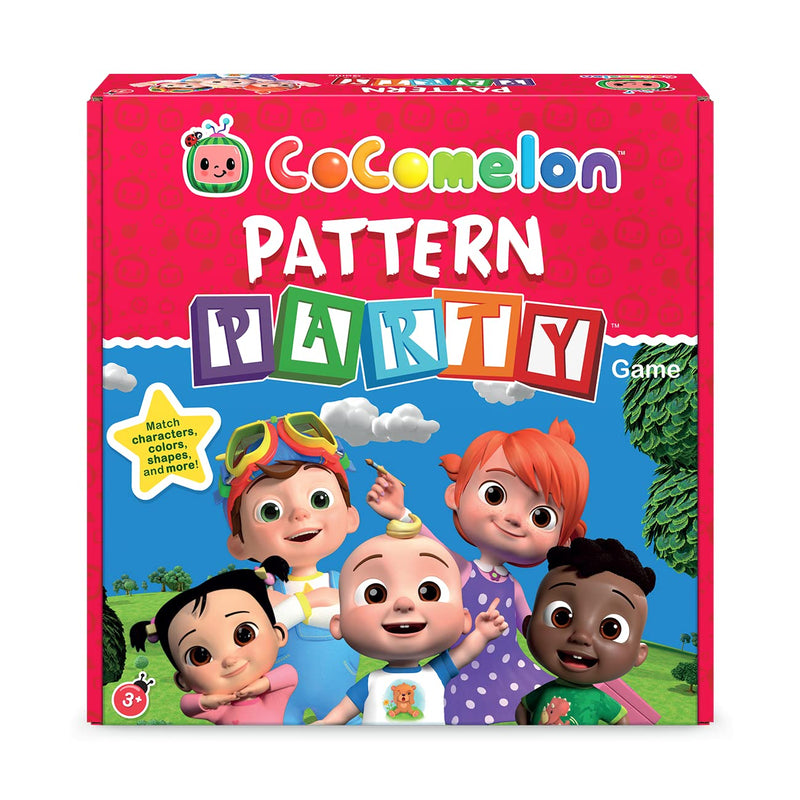 Funko Games CoComelon Pattern Party – EN/FR/DE/SP/IT - Light Strategy Board Game for Children & Adults (Ages 10+) - 2-4 Players - Collectable Vinyl Figure - Gift Idea