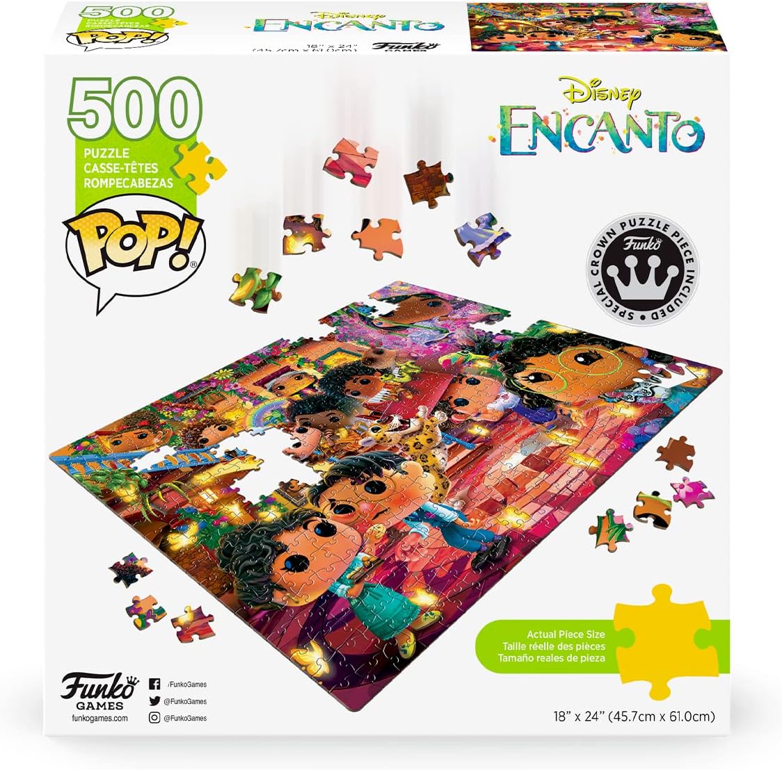 Funko POP! Puzzle - Disney Encanto - Funko - Jigsaw - 500 pieces - 45.7cm x 61cm - English/French/Spanish language