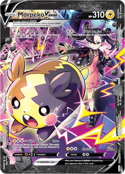 Pokémon TCG: Crown Zenith Premium Playmat Collection - Morpeko V-UNION (4 Promo Cards, 1 Oversize Card & 5 Booster Packs)
