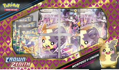 Pokémon TCG: Crown Zenith Premium Playmat Collection - Morpeko V-UNION (4 Promo Cards, 1 Oversize Card & 5 Booster Packs)