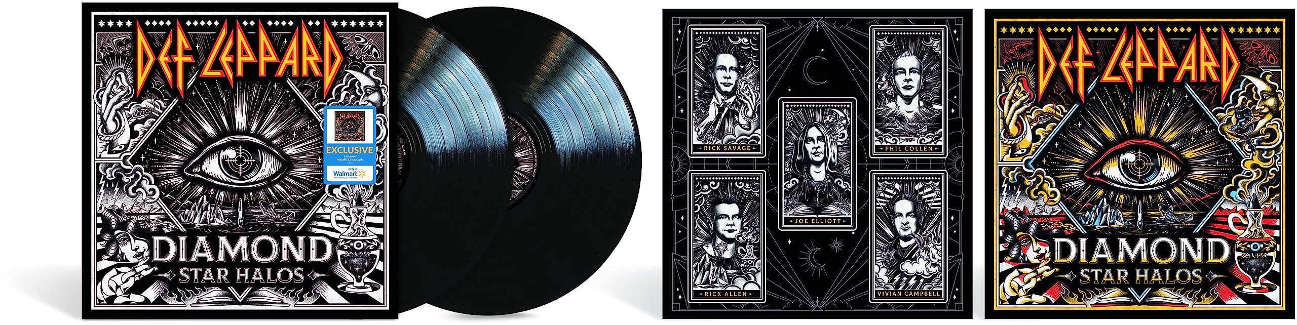 Diamond Star Halos (Metallic Lithograph)
