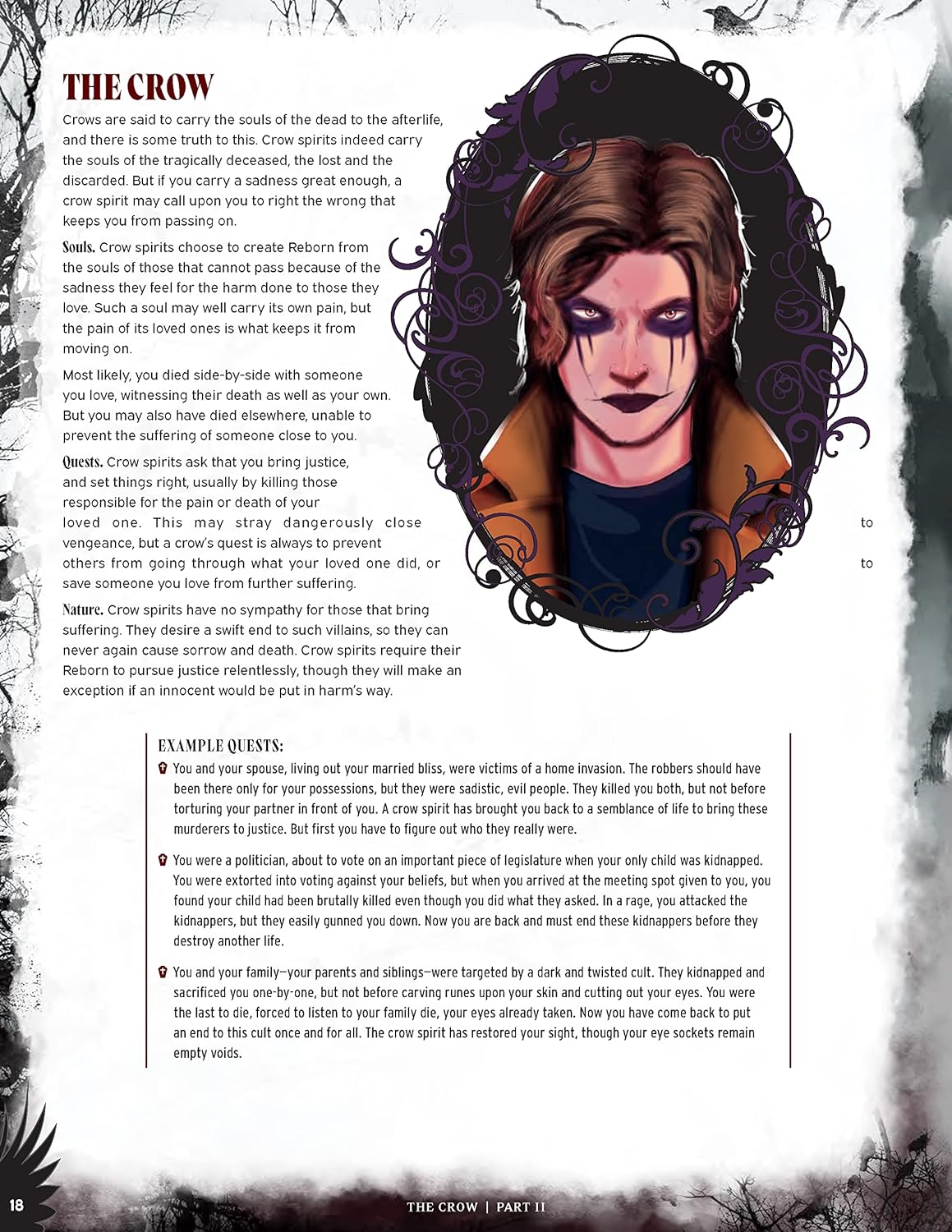 Cinematic Adventure: The Crow-Expansion RPG Book,for Use with The Everyday Heroes Core Rulebook,d20,5e Compatible,100+ Page Softcover Book,Officially Licensed RPG,Evil Genius Games