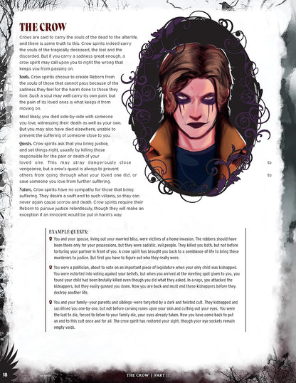 Cinematic Adventure: The Crow-Expansion RPG Book,for Use with The Everyday Heroes Core Rulebook,d20,5e Compatible,100+ Page Softcover Book,Officially Licensed RPG,Evil Genius Games