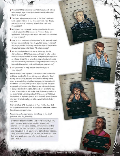 Cinematic Adventure: The Crow-Expansion RPG Book,for Use with The Everyday Heroes Core Rulebook,d20,5e Compatible,100+ Page Softcover Book,Officially Licensed RPG,Evil Genius Games