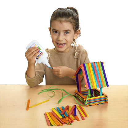 Colorations 1000CS Colored Wood Craft Sticks (Pack of 1000