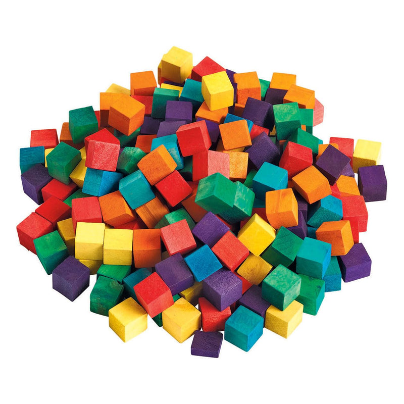 Colorations CWCB Colored Wood Cubes (Pack of 196