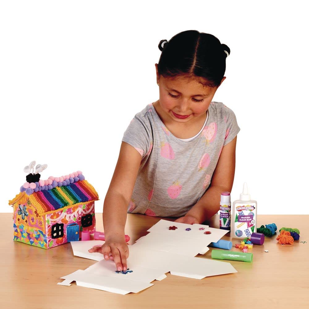 3-D Paper Houses Set of 20, Craft Paper House, Make from Folding, Set of 20, No Need for Glue or Tools, Create Paper Houses, Craft Paper Houses, Fun Craft for Kids