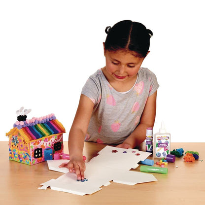 3-D Paper Houses Set of 20, Craft Paper House, Make from Folding, Set of 20, No Need for Glue or Tools, Create Paper Houses, Craft Paper Houses, Fun Craft for Kids