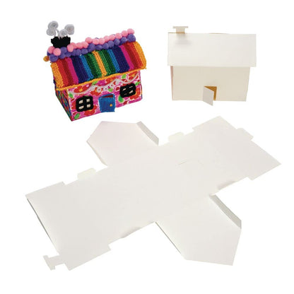 3-D Paper Houses Set of 20, Craft Paper House, Make from Folding, Set of 20, No Need for Glue or Tools, Create Paper Houses, Craft Paper Houses, Fun Craft for Kids