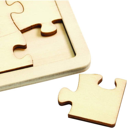 Decorate Your Own Wooden Tray Puzzle Set of 6, Decorate Your Own Wooden Puzzle, Kids Craft, Puzzles for Children, Blank Wooden Jigsaw, Unfinished Jigsaw, Wooden Craft Puzzle to Decorate