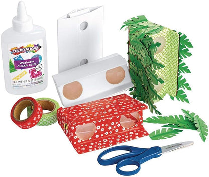 Colorations® Decorate Your Own Binoculars, Set of 10, Kids Craft, Each can be Personalized, Craft for Children, Ready to Decorate Craft for Kids, Made from Sturdy Cardstock