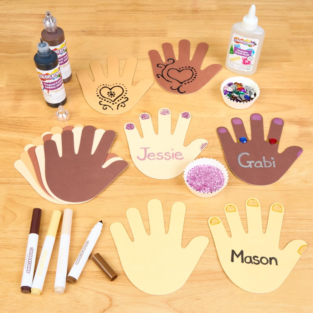 Colorations Colors Like Me Hand Shapes – Set of 24