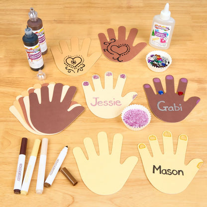 Colorations Colors Like Me Hand Shapes – Set of 24