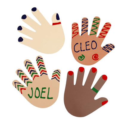 Colorations Colors Like Me Hand Shapes – Set of 24