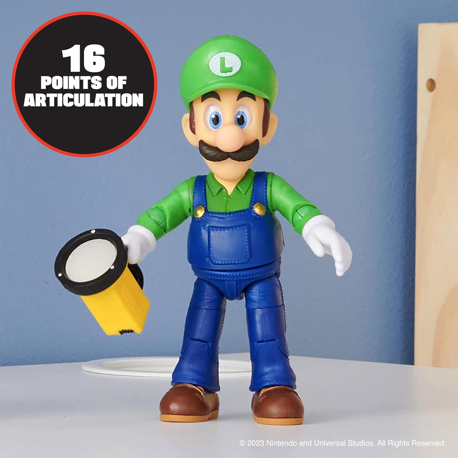 Nintendo 5”/ 12.5cm Luigi Action Figure with Flashlight Accessory