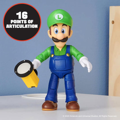 Nintendo 5”/ 12.5cm Luigi Action Figure with Flashlight Accessory