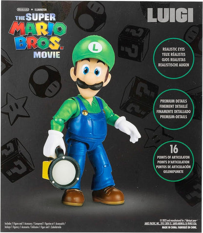 Nintendo 5”/ 12.5cm Luigi Action Figure with Flashlight Accessory